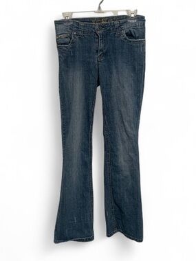 Y2K Hydraulic Blue Stretch Bootcut Jeans